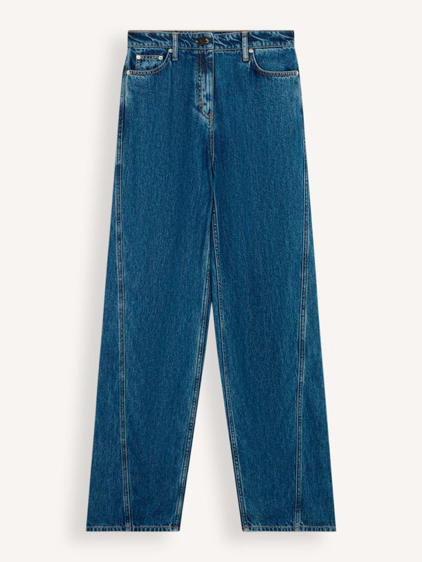 Ontdek de Joris high waist loose fit non-stretch jeans van Iro in de kleur Blauw bij Orangebag. Op werkdagen voor 21:45 besteld, morgen in huis.