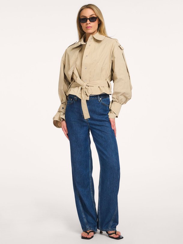 Ontdek de Joris high waist loose fit non-stretch jeans van Iro in de kleur Blauw bij Orangebag. Op werkdagen voor 21:45 besteld, morgen in huis.