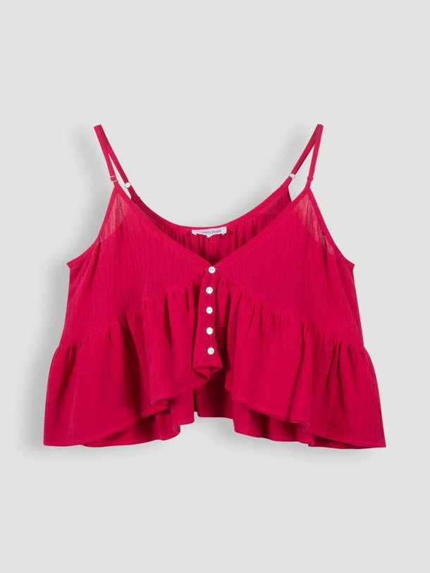 Poppy Field Jean - Geweven Top - Fuchsia Ontdek de Jean geweven top van Poppy Field in de kleur fuchsia bij Orangebag. Op werkdagen voor 21:45 besteld, morgen in huis.