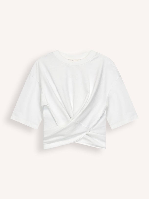 Ontdek de Riv katoenen overslag top van Club L`avenir in de kleur Off-white bij Orangebag. Op werkdagen voor 21:45 besteld, morgen in huis.