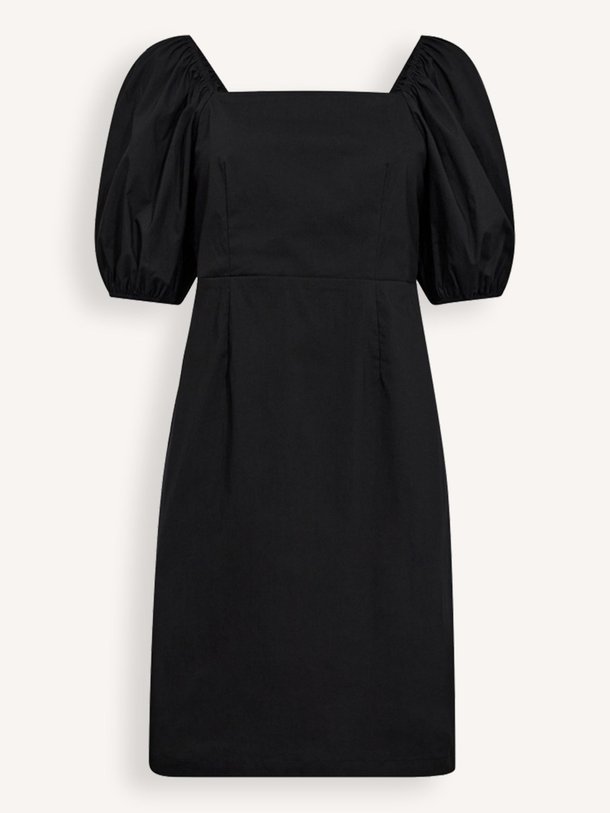 Ontdek de Sanna katoenmix jurk van Co'Couture in de kleur zwart bij Orangebag. Op werkdagen voor 21:45 besteld, morgen in huis.