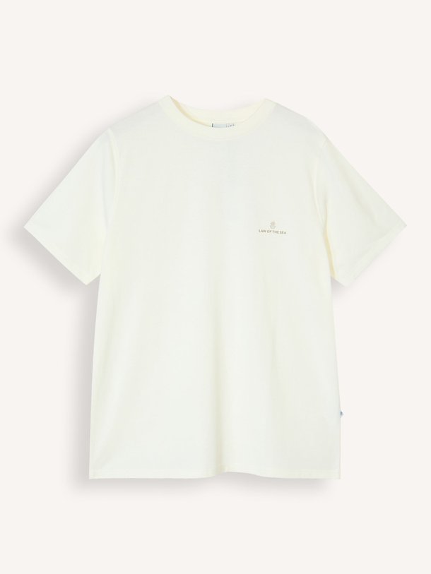 Ontdek de Law katoenmix T-shirt met print van Law of the Sea in de kleur Crème bij Orangebag. Op werkdagen voor 21:45 besteld, morgen in huis.