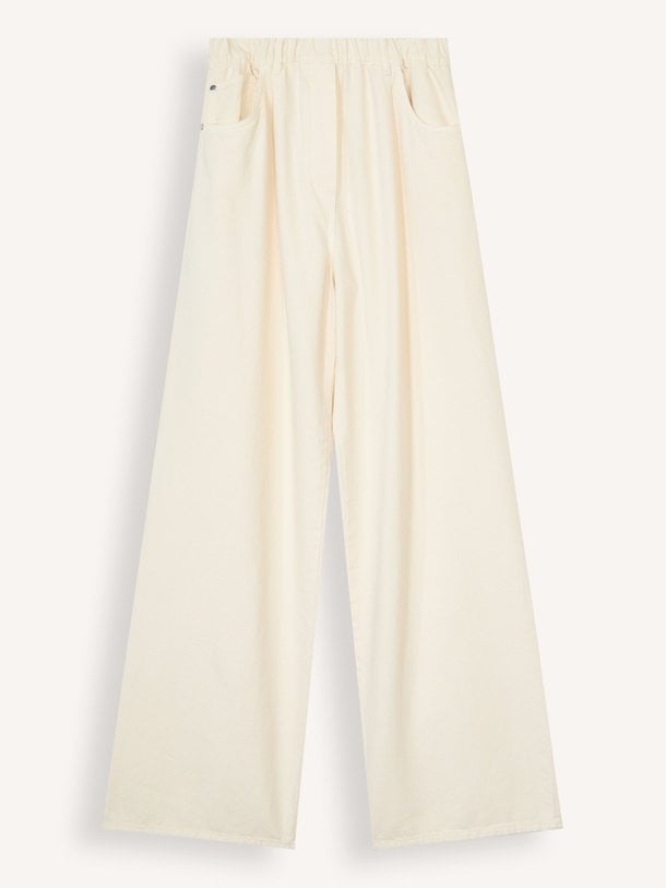 Ontdek de Twiggy katoenen wide leg broek van Knit-ted in de kleur Off-white bij Orangebag. Op werkdagen voor 21:45 besteld, morgen in huis.