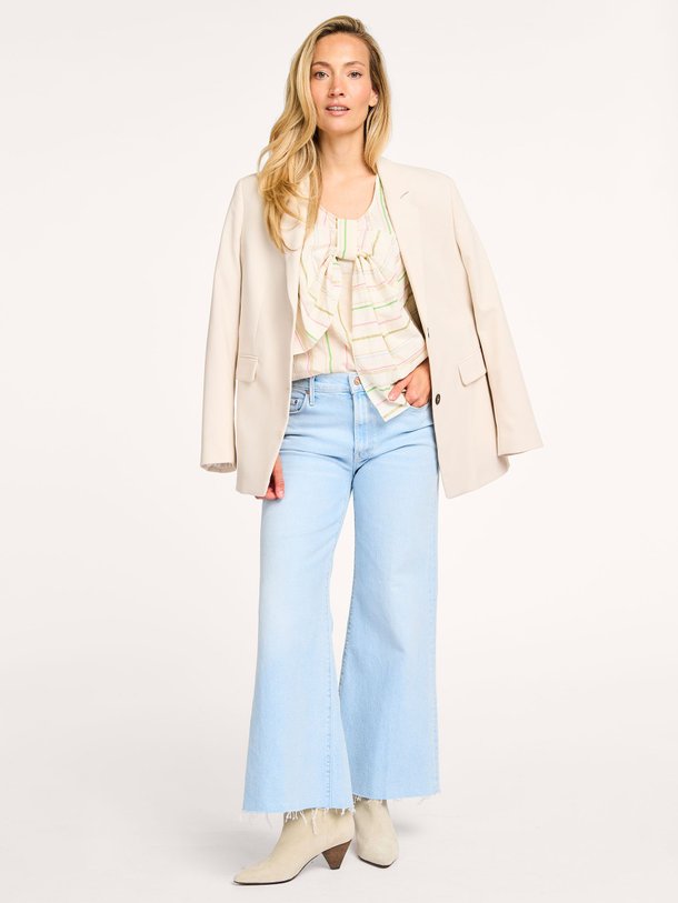 Ontdek de Fancy katoenmix gestreepte top met lurex van Nathalie Vleeschouwer in de kleur ecru bij Orangebag. Op werkdagen voor 21:45 besteld, morgen in huis.