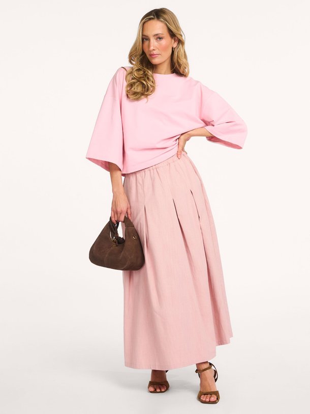 Ontdek de Fieke katoenmix rok van Nathalie Vleeschouwer in de kleur Lichtroze bij Orangebag. Op werkdagen voor 21:45 besteld, morgen in huis.