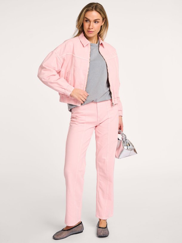 Ontdek de High waist straight fit non-stretch jeans van Alix The Label in de kleur roze bij Orangebag. Op werkdagen voor 21:45 besteld, morgen in huis.