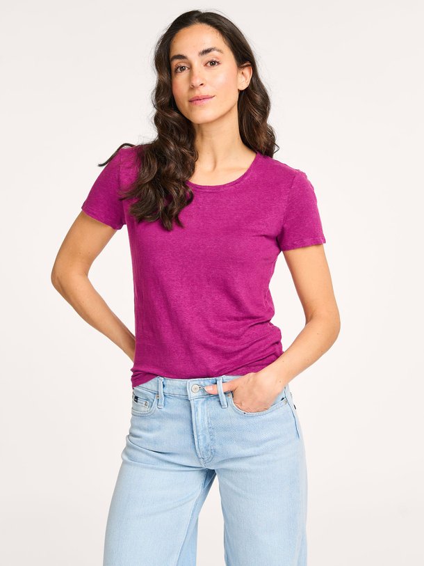 Ontdek de MGD011 Linnenmix slub T-shirt van Majestic Filatures in de kleur paars bij Orangebag. Op werkdagen voor 21:45 besteld, morgen in huis.