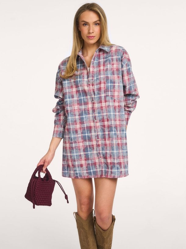 Ontdek de Katoenmix geruite blouse jurk van Alix The Label in de kleur Rood bij Orangebag. Op werkdagen voor 21:45 besteld, morgen in huis.