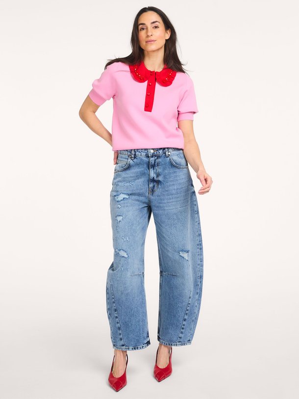 Ontdek de Jubileum high waist barrel fit jeans van Essentiel Antwerp in de kleur Blauw bij Orangebag. Op werkdagen voor 21:45 besteld, morgen in huis.