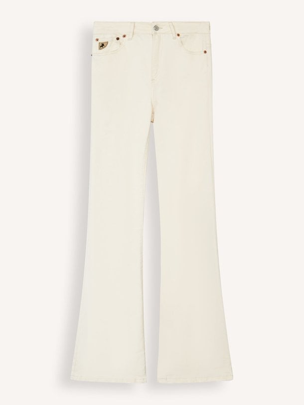 Ontdek de Raval high waist flared fit super stretch jeans van Lois in de kleur Ecru bij Orangebag. Op werkdagen voor 21:45 besteld, morgen in huis.