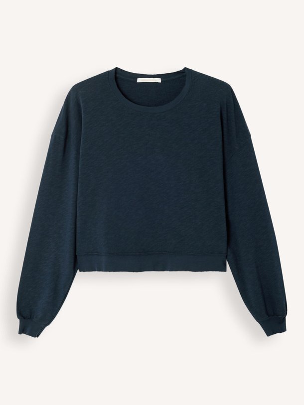 Ontdek de Sonoma katoenen sweater van American Vintage in de kleur Donkerblauw bij Orangebag. Op werkdagen voor 21:45 besteld, morgen in huis.