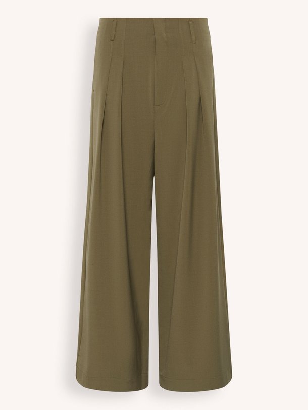 Ontdek de Hace viscosemix wide leg pantalon van My Essential Wardrobe in de kleur Mosgroen bij Orangebag. Op werkdagen voor 21:45 besteld, morgen in huis.