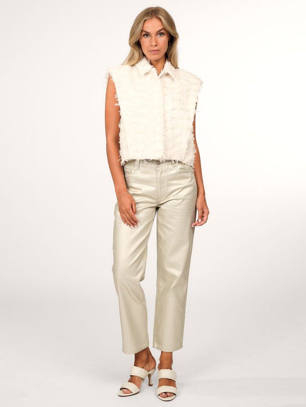 Ontdek de Axelle high waist metallic straight fit jeans van Dante 6 in de kleur champagne bij Orangebag. Op werkdagen voor 21:45 besteld, morgen in huis.