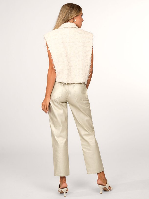 Ontdek de Axelle high waist metallic straight fit jeans van Dante 6 in de kleur champagne bij Orangebag. Op werkdagen voor 21:45 besteld, morgen in huis.