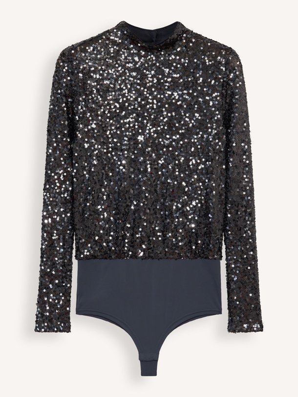 Ontdek de Fallon geweven body met pailletten van My Essential Wardrobe in de kleur donkergrijs bij Orangebag. Op werkdagen voor 21:45 besteld, morgen in huis.