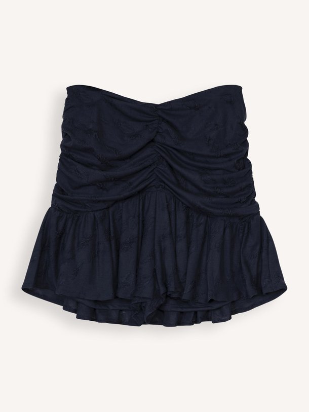 Ontdek de Hasley geweven skort van Iro in de kleur Donkerblauw bij Orangebag. Op werkdagen voor 21:45 besteld, morgen in huis.