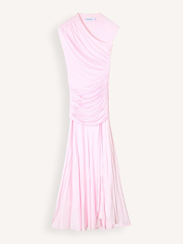 Ontdek de Viscosemix maxi jurk van Self Portrait in de kleur Roze bij Orangebag. Op werkdagen voor 21:45 besteld, morgen in huis.