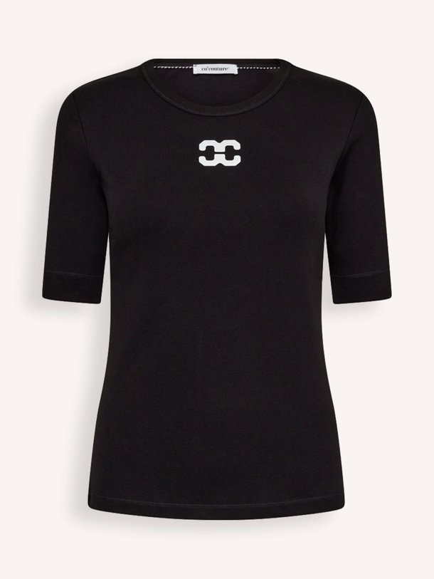 Ontdek de Granny organic cotton T-shirt met logo print van Co'Couture in de kleur zwart bij Orangebag. Op werkdagen voor 21:45 besteld, morgen in huis.