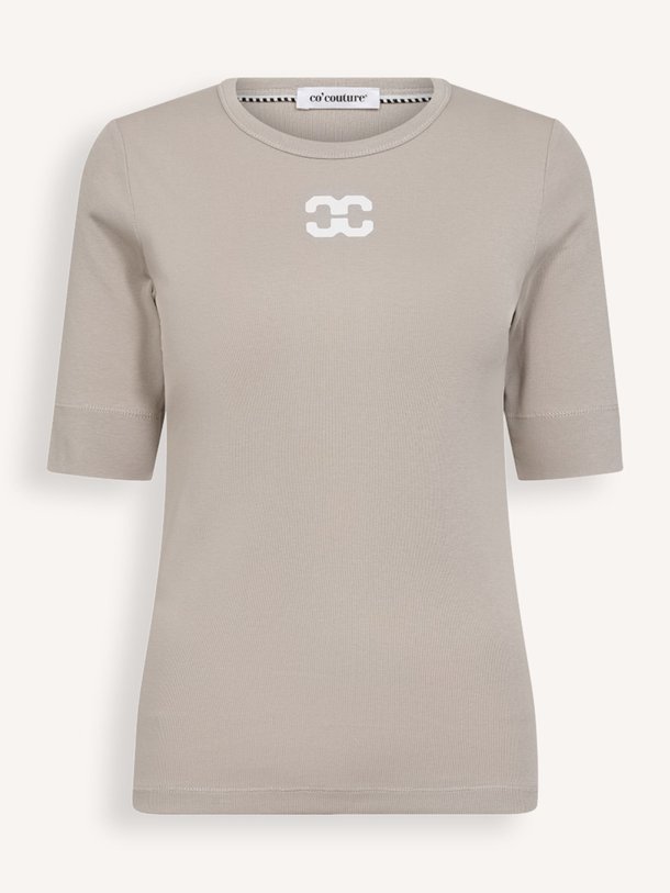 Ontdek de Granny organic cotton logo T-shirt van Co'Couture in de kleur zand bij Orangebag. Op werkdagen voor 21:45 besteld, morgen in huis.