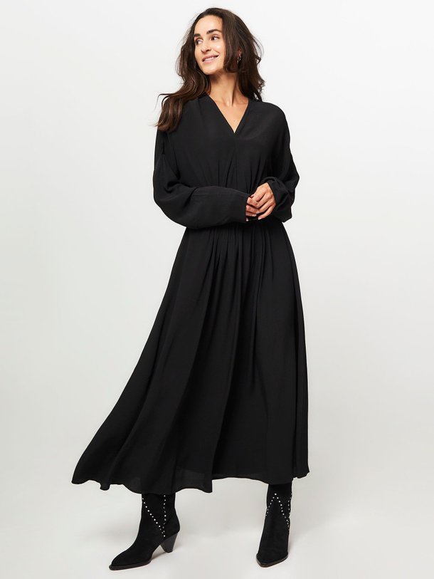 Ontdek de Alhambra ecovero viscose jurk van Louizon in de kleur zwart bij Orangebag. Op werkdagen voor 21:45 besteld, morgen in huis.