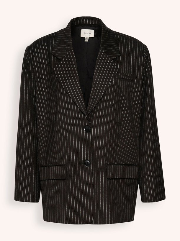 Ontdek de Caylina viscosemix blazer met lurex van Gestuz in de kleur zwart bij Orangebag. Op werkdagen voor 21:45 besteld, morgen in huis.