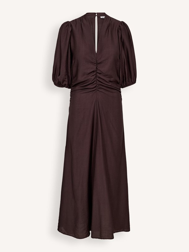 Co'Couture Hera viscosemix maxi jurk - Donkerbruin Ontdek de Hera viscosemix maxi jurk van Co'Couture in de kleur Donkerbruin bij Orangebag. Op werkdagen voor 21:45 besteld, morgen in huis.