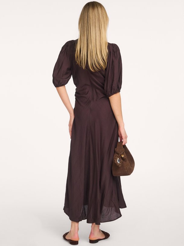 Co'Couture Hera viscosemix maxi jurk - Donkerbruin Ontdek de Hera viscosemix maxi jurk van Co'Couture in de kleur Donkerbruin bij Orangebag. Op werkdagen voor 21:45 besteld, morgen in huis.