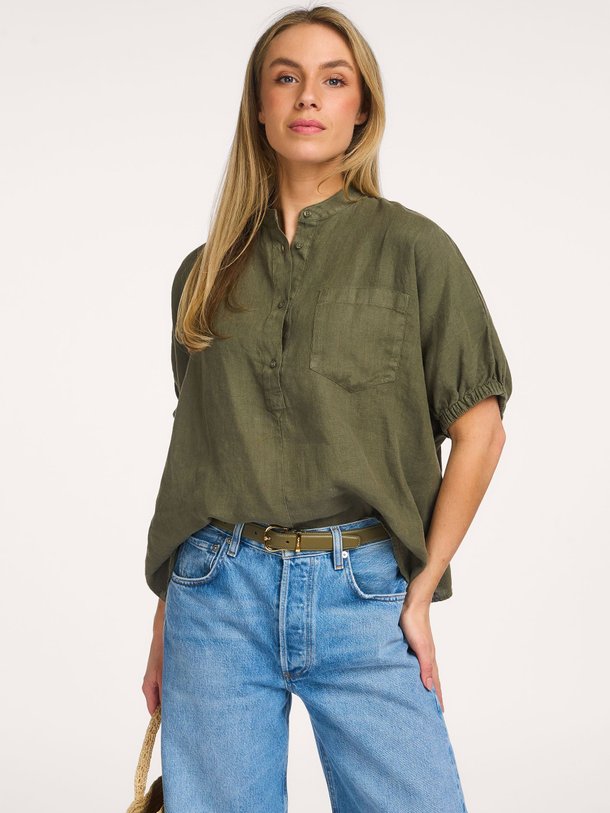 Ontdek de Cowboy, linnen top van So Sue bij Orangebag. Op werkdagen voor 21:45 besteld, morgen in huis.