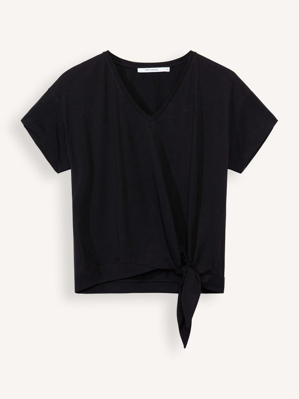 Ontdek de Velsi lyocell/katoenmix T-shirt van La Fee Maraboutee in de kleur zwart bij Orangebag. Op werkdagen voor 21:45 besteld, morgen in huis.