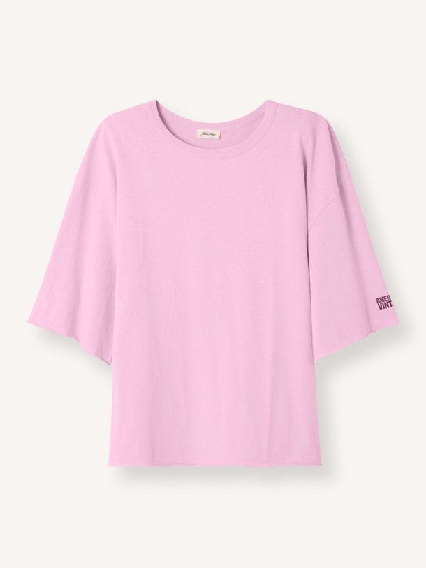 Ontdek de Ykobow katoenen T-shirt van American Vintage in de kleur Roze bij Orangebag. Op werkdagen voor 21:45 besteld, morgen in huis.