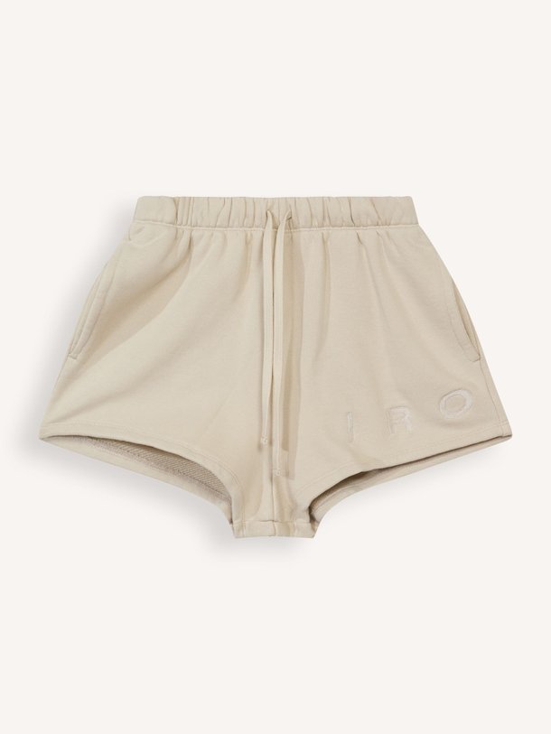 Ontdek de Ocresia katoenen logo sweatshort van Iro in de kleur crème bij Orangebag. Op werkdagen voor 21:45 besteld, morgen in huis.
