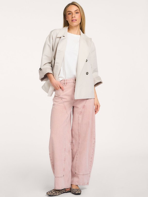 Ontdek de Sonja mid waist barrel fit non-stretch jeans van Sofie Schnoor in de kleur Roze bij Orangebag. Op werkdagen voor 21:45 besteld, morgen in huis.