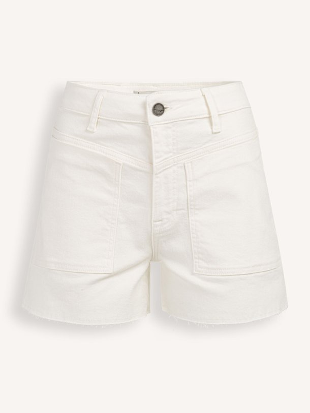 Ontdek de High waist denim short van Yaya in de kleur Off-white bij Orangebag. Op werkdagen voor 21:45 besteld, morgen in huis.