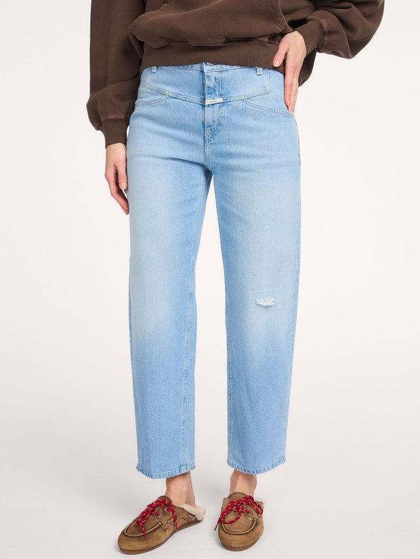 Ontdek de Stover-X mid waist relaxed fit stretch jeans van Closed in de kleur Blauw bij Orangebag. Op werkdagen voor 21:45 besteld, morgen in huis.