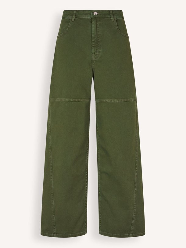 Ontdek de Nikolin mid waist loose fit stretch jeans van Baum und Pferdgarten in de kleur Donkergroen bij Orangebag. Op werkdagen voor 21:45 besteld, morgen in huis.