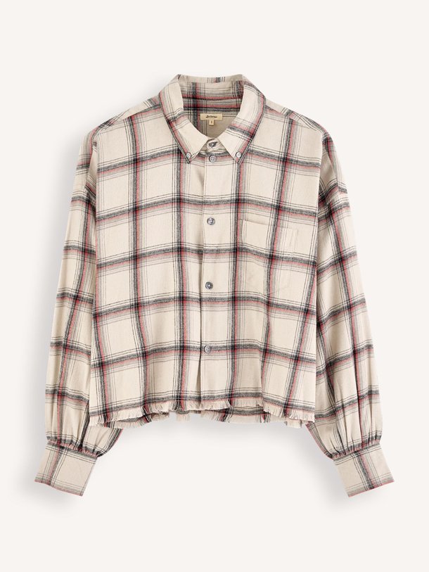 Ontdek de Kraft katoenen cropped blouse met dessin van Bellerose in de kleur zand bij Orangebag. Op werkdagen voor 21:45 besteld, morgen in huis.
