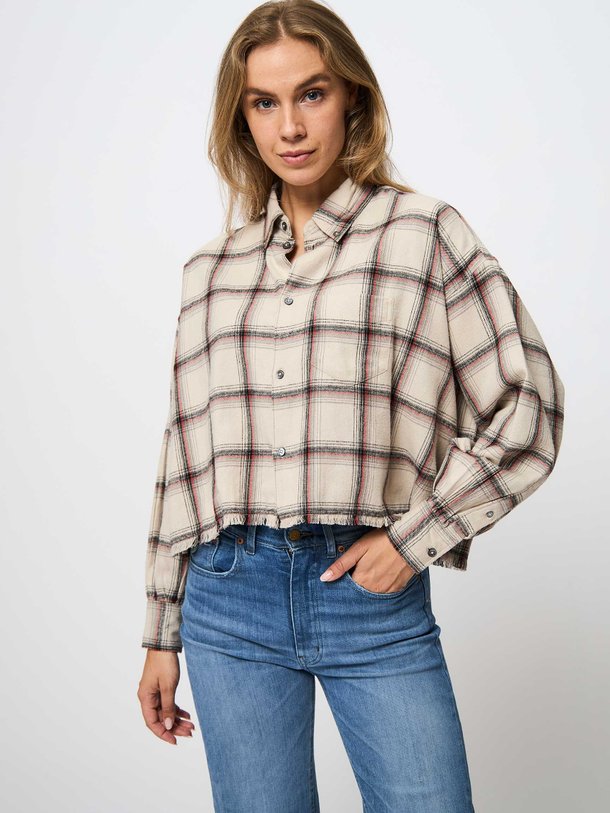 Ontdek de Kraft katoenen cropped blouse met dessin van Bellerose in de kleur zand bij Orangebag. Op werkdagen voor 21:45 besteld, morgen in huis.