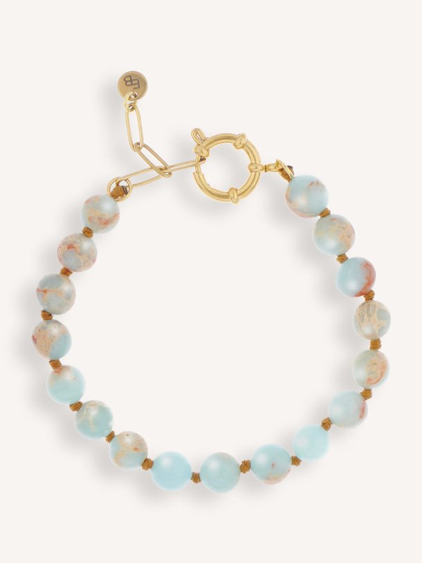 Ontdek de Vergulde kralen armband van Ellen Beekmans in de kleur turquoise bij Orangebag. Op werkdagen voor 21:45 besteld, morgen in huis.