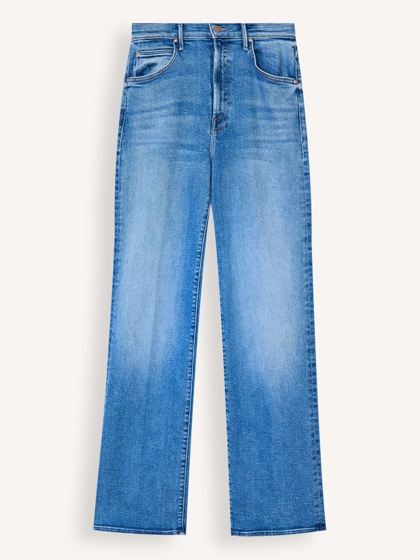 Ontdek de The Kick It high waist straight fit jeans van Mother in de kleur Blauw bij Orangebag. Op werkdagen voor 21:45 besteld, morgen in huis.