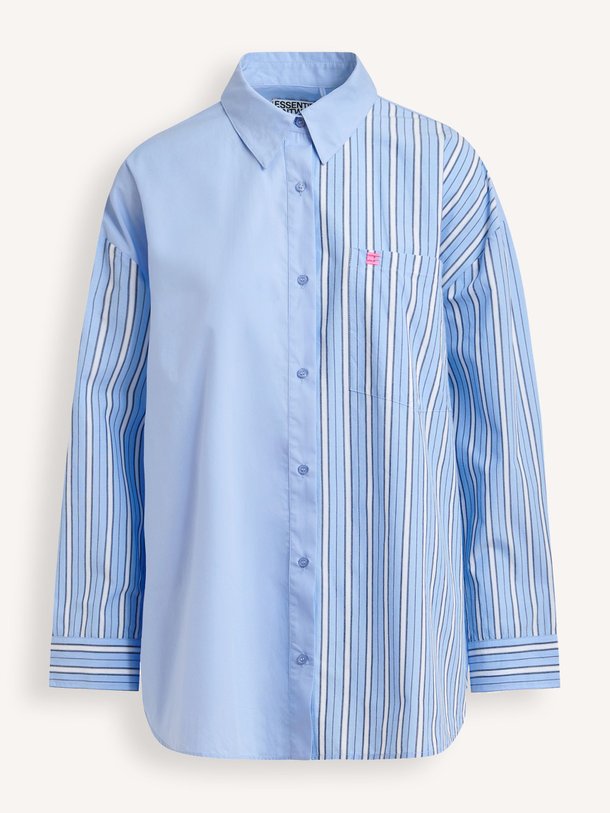 Ontdek de Jolivia katoenen gestreepte blouse van Essentiel Antwerp in de kleur Blauw bij Orangebag. Op werkdagen voor 21:45 besteld, morgen in huis.