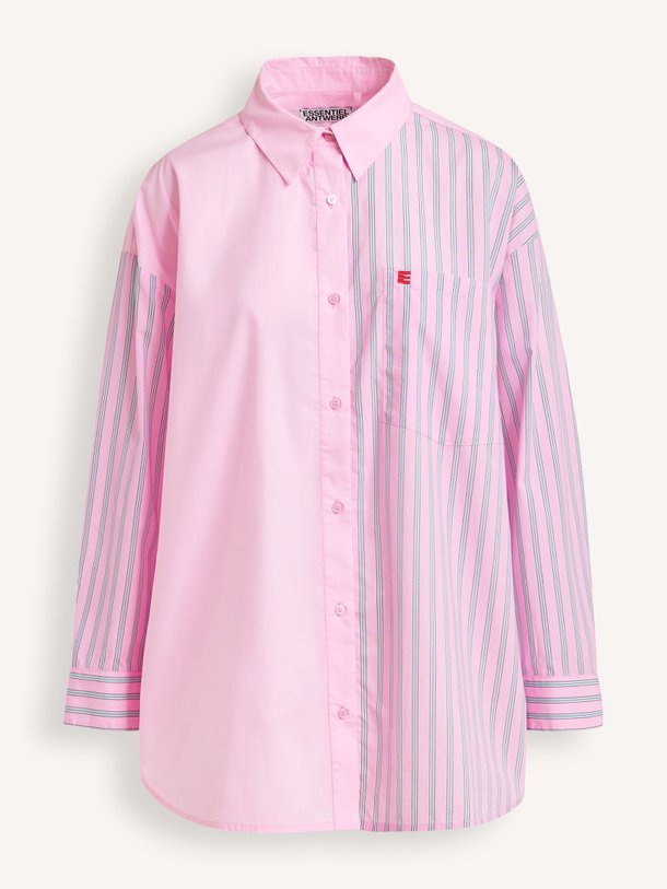Ontdek de Jolivia katoenen gestreepte blouse van Essentiel Antwerp in de kleur Roze bij Orangebag. Op werkdagen voor 21:45 besteld, morgen in huis.