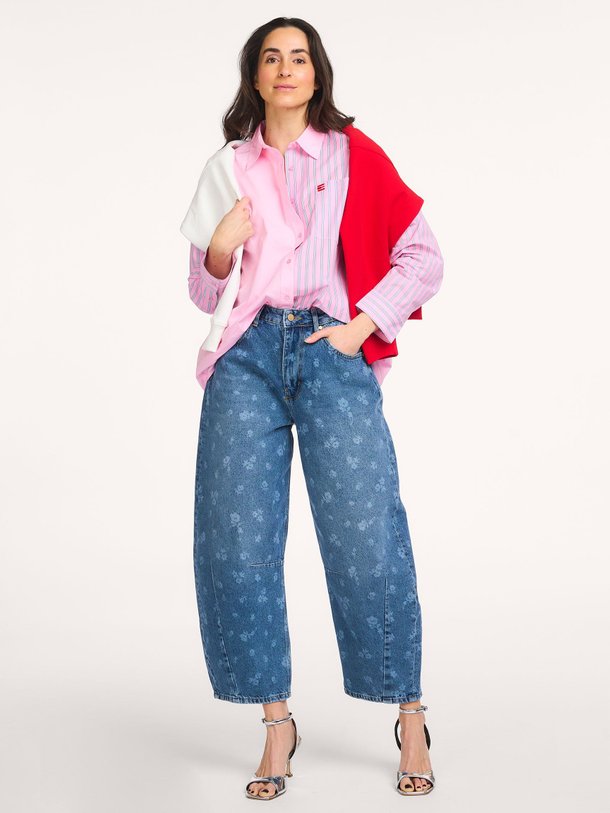 Ontdek de Jolivia katoenen gestreepte blouse van Essentiel Antwerp in de kleur Roze bij Orangebag. Op werkdagen voor 21:45 besteld, morgen in huis.