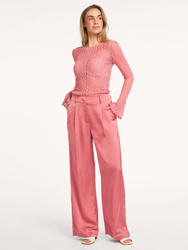 Ontdek de Jules geweven satijnlook wide leg broek van Dante 6 in de kleur Koraal bij Orangebag. Op werkdagen voor 21:45 besteld, morgen in huis.