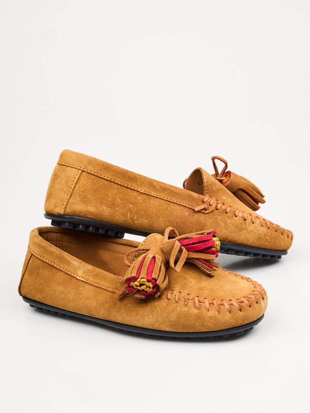 Ontdek de Shibu suède loafers van Toral in de kleur Cognac bij Orangebag. Op werkdagen voor 21:45 besteld, morgen in huis.