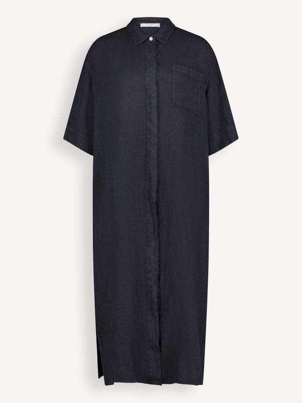 Ontdek de Bruno linnen doorknoop jurk van By-Bar in de kleur donkerblauw bij Orangebag. Op werkdagen voor 21:45 besteld, morgen in huis.
