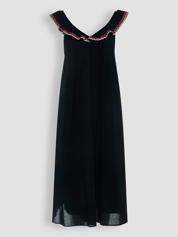 Ontdek de Dalia katoenen jurk met volant van Devotion in de kleur zwart bij Orangebag. Op werkdagen voor 21:45 besteld, morgen in huis.