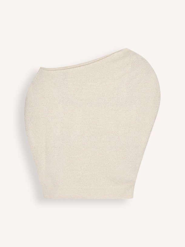 Ontdek de Azai katoenmix top van Club L`avenir in de kleur Ecru bij Orangebag. Op werkdagen voor 21:45 besteld, morgen in huis.