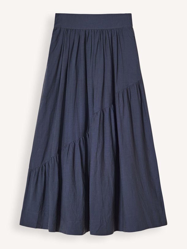 Ontdek de Ilusie linnenmix maxi rok van Ruby Tuesday in de kleur Donkerblauw bij Orangebag. Op werkdagen voor 21:45 besteld, morgen in huis.
