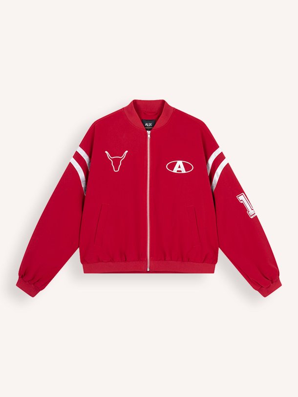 Ontdek de Geweven bomberjack van Alix The Label in de kleur Rood bij Orangebag. Op werkdagen voor 21:45 besteld, morgen in huis.