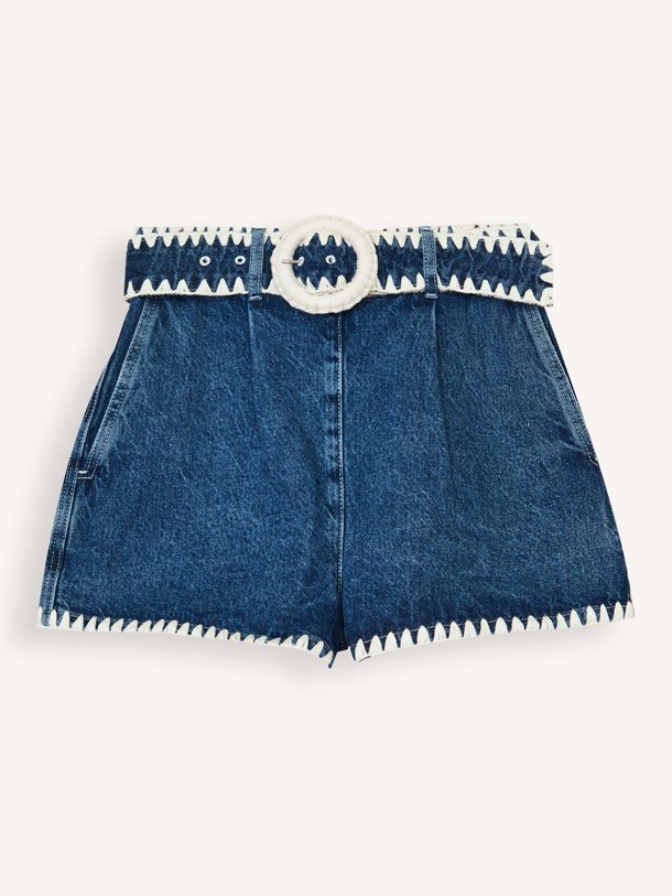 Ontdek de High waist denim short van Farm Rio in de kleur Donkerblauw bij Orangebag. Op werkdagen voor 21:45 besteld, morgen in huis.